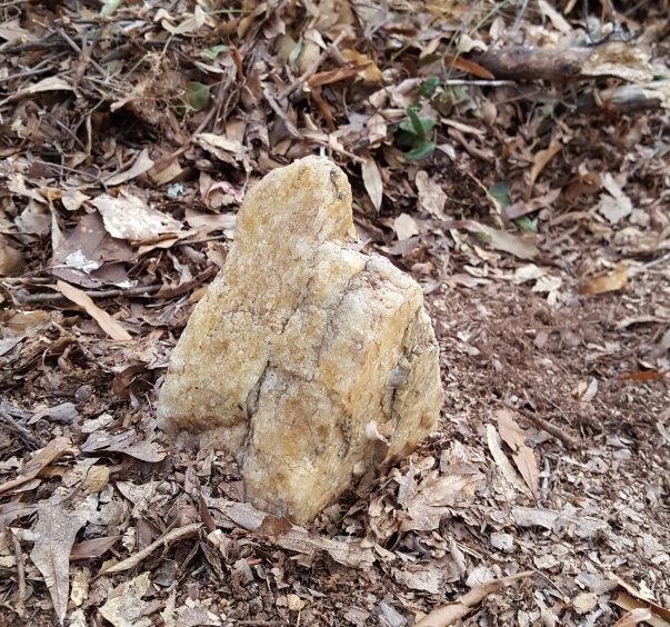 One of many small, upright stones at Roberts Family Cemetery, Walton County, Georgia
